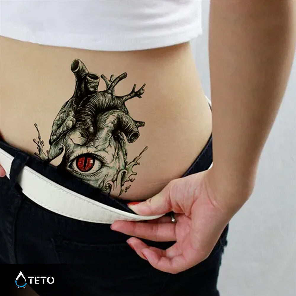 Ein Blick ins Herz - TETO Temporäre Tattoos
