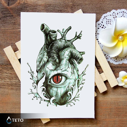 Ein Blick ins Herz - TETO Temporäre Tattoos