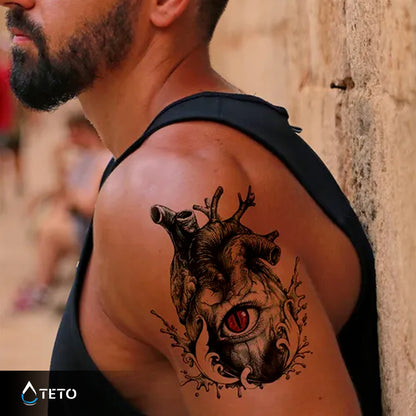 Ein Blick ins Herz - TETO Temporäre Tattoos