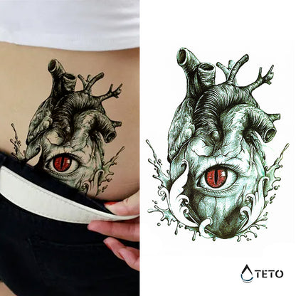 Ein Blick ins Herz - TETO Temporäre Tattoos