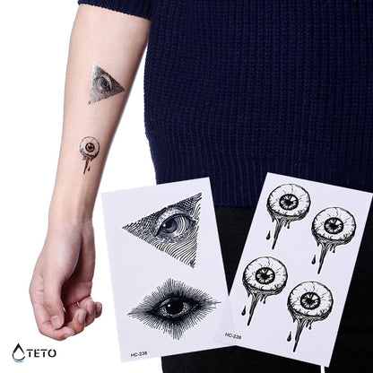 Augen - Set - TETO Temporäre Tattoos