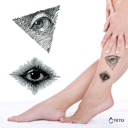 Augen - Set - TETO Temporäre Tattoos