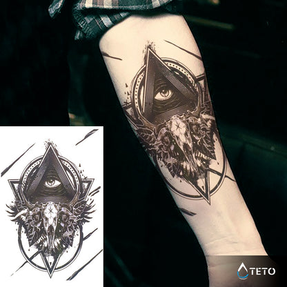Auge in einem Dreieck - TETO Temporäre Tattoos