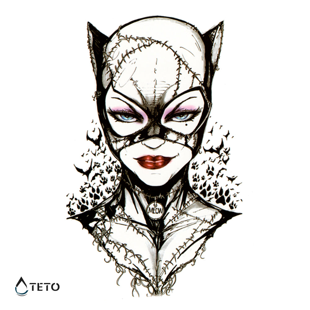 Catwoman - TETO Temporäre Tattoos