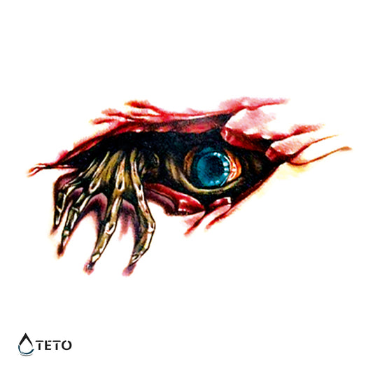 Erschreckendes Auge - TETO Temporäre Tattoos
