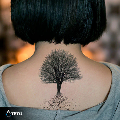 Baum des Lebens mit Vögeln - TETO Temporäre Tattoos