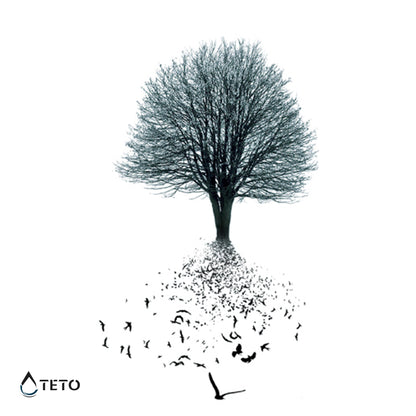 Baum des Lebens mit Vögeln - TETO Temporäre Tattoos