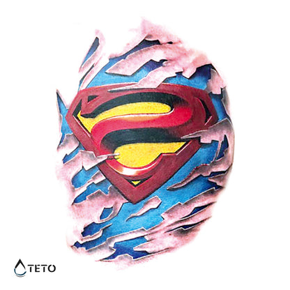 Superman - TETO Temporäre Tattoos