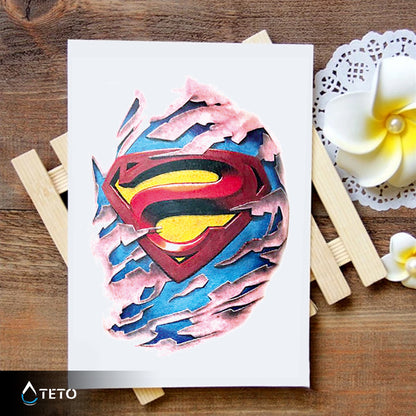 Superman - TETO Temporäre Tattoos