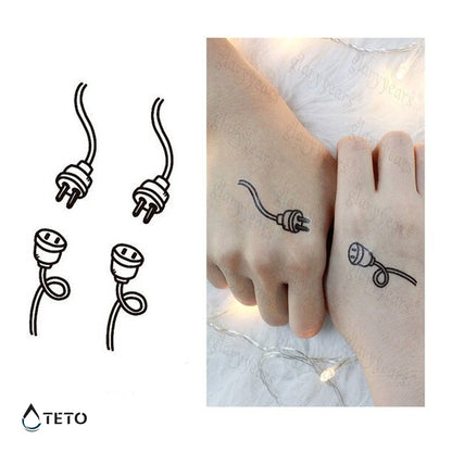 Steckdosen - Set - TETO Temporäre Tattoos