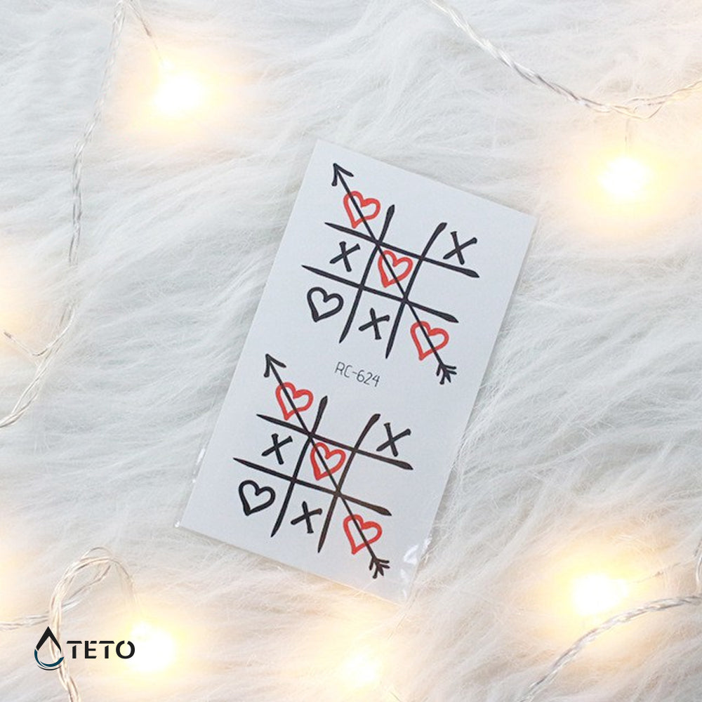 Drei in einer Reihe - Set - TETO Temporäre Tattoos
