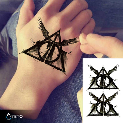 Reliquien des Todes - Harry Potter - Set - TETO Temporäre Tattoos