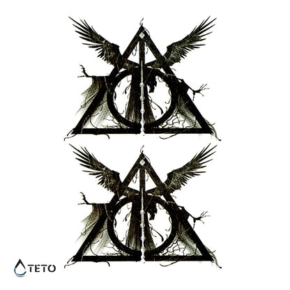 Reliquien des Todes - Harry Potter - Set - TETO Temporäre Tattoos
