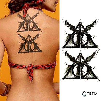 Reliquien des Todes - Harry Potter - Set - TETO Temporäre Tattoos