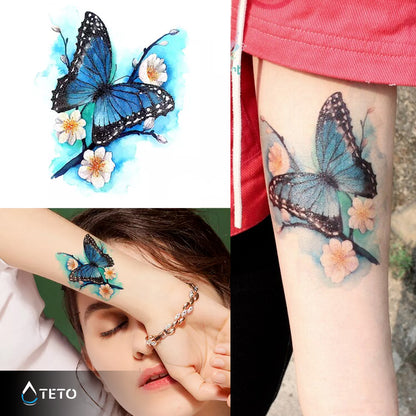Schmetterling – Glitzer - TETO Temporäre Tattoos