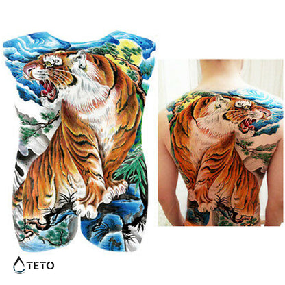 Realistischer Tiger - TETO Temporäre Tattoos