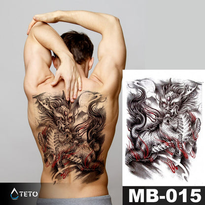 Geheimnisvoller Drache - TETO Temporäre Tattoos