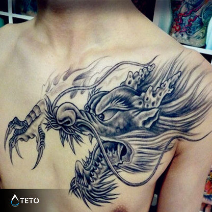 Chinesischer Drache – Typ A - TETO Temporäre Tattoos