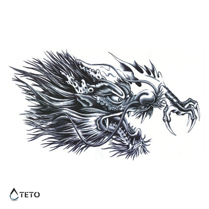 Chinesischer Drache – Typ A - TETO Temporäre Tattoos