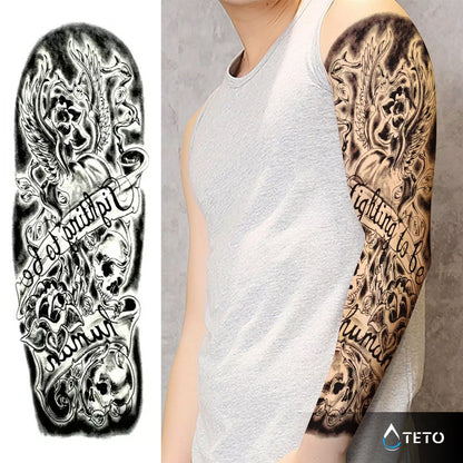 Lasst uns für die Menschheit kämpfen - TETO Temporäre Tattoos