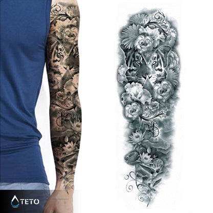 Eleganz des Dschungels - TETO Temporäre Tattoos