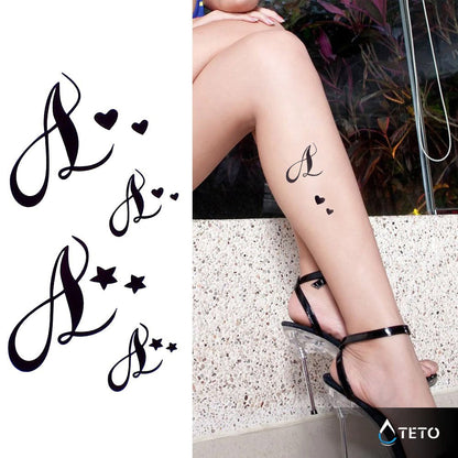 L von Liebe - Set - TETO Temporäre Tattoos