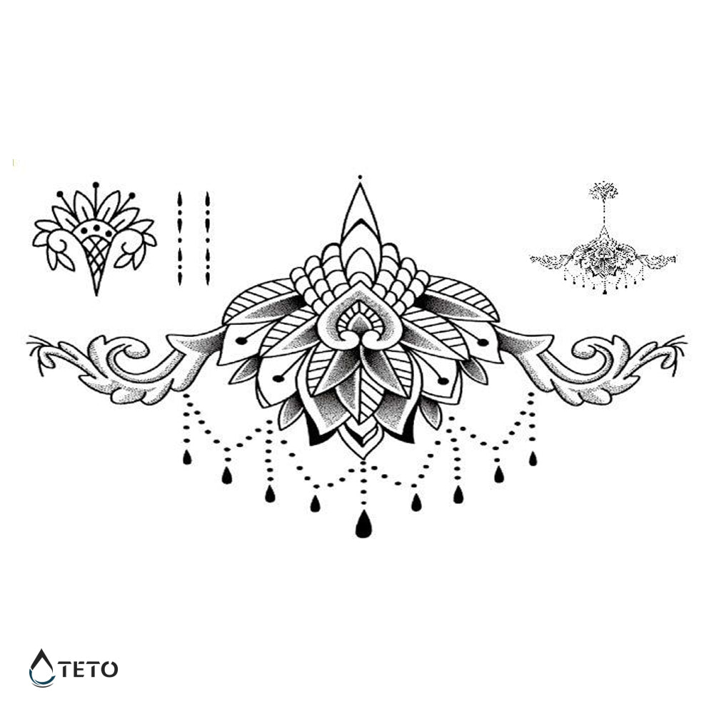 Mandala Typ I - Set - TETO Temporäre Tattoos