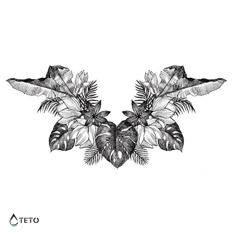 Tropische Pflanzen - TETO Temporäre Tattoos