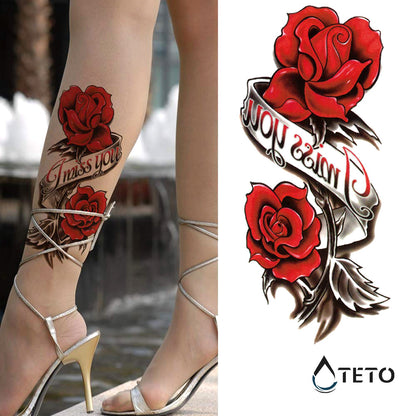 Ich vermisse dich - TETO Temporäre Tattoos