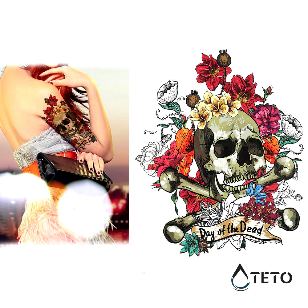 Der Tag der Toten - TETO Temporäre Tattoos