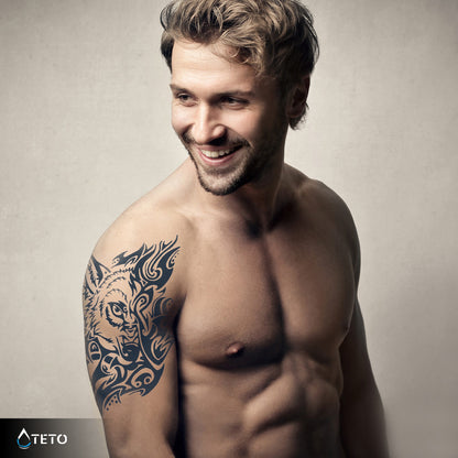 Tribal wolf – Semipermanente - TETO Temporäre Tattoos