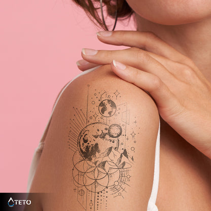 Ein großes Universum – Semipermanente - TETO Temporäre Tattoos