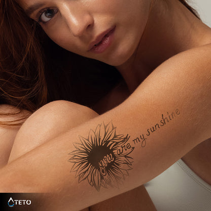 Du bist meine Sonne - Set – Semipermanente - TETO Temporäre Tattoos