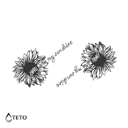 Du bist meine Sonne - Set – Semipermanente - TETO Temporäre Tattoos