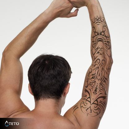 Abstrakter Arm – Semipermanente - TETO Temporäre Tattoos