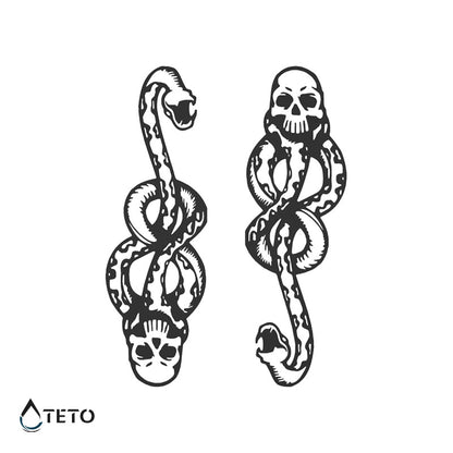 Todeskult - Set – Semipermanente - TETO Temporäre Tattoos