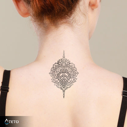 Mandala Typ L – Semipermanente - TETO Temporäre Tattoos