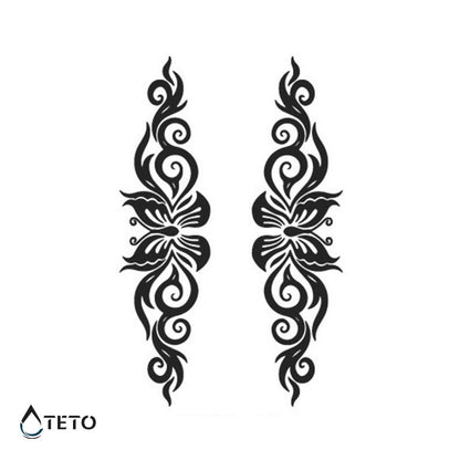Tribal Schmetterling - Set – Semipermanente - TETO Temporäre Tattoos