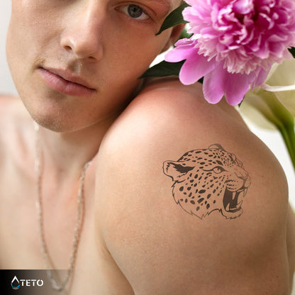 Leopard - Set – Semipermanente - TETO Temporäre Tattoos