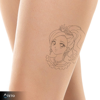 Prinzessin – Semipermanente - TETO Temporäre Tattoos