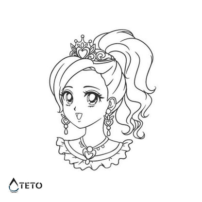 Prinzessin – Semipermanente - TETO Temporäre Tattoos