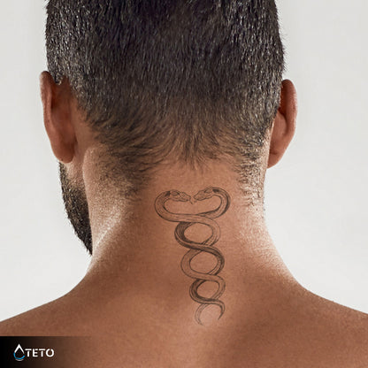 Verwickelt wie Schlangen – Semipermanente - TETO Temporäre Tattoos