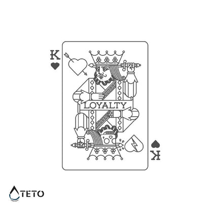 Königskarte – Semipermanente - TETO Temporäre Tattoos
