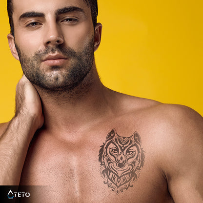 Wolf – Semipermanente - TETO Temporäre Tattoos