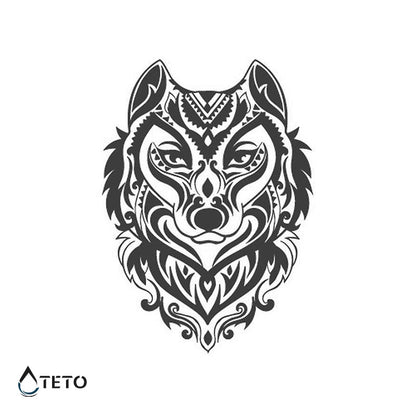 Wolf – Semipermanente - TETO Temporäre Tattoos