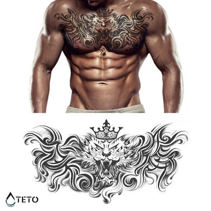 Der König des Dschungels – Semipermanente - TETO Temporäre Tattoos