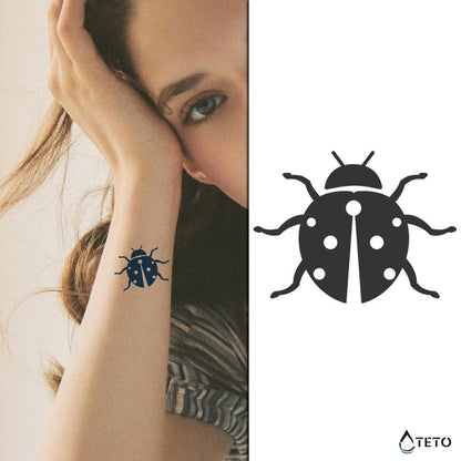Marienkäfer – Semipermanente - TETO Temporäre Tattoos