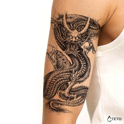 Dämonen-Drachen - TETO Temporäre Tattoos