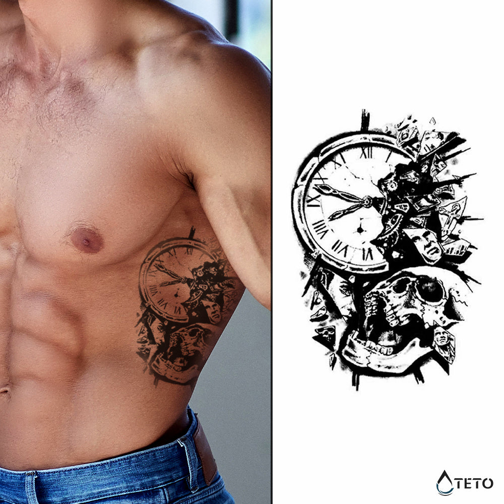 Du kannst die Zeit nicht aufhalten – Semipermanente - TETO Temporäre Tattoos