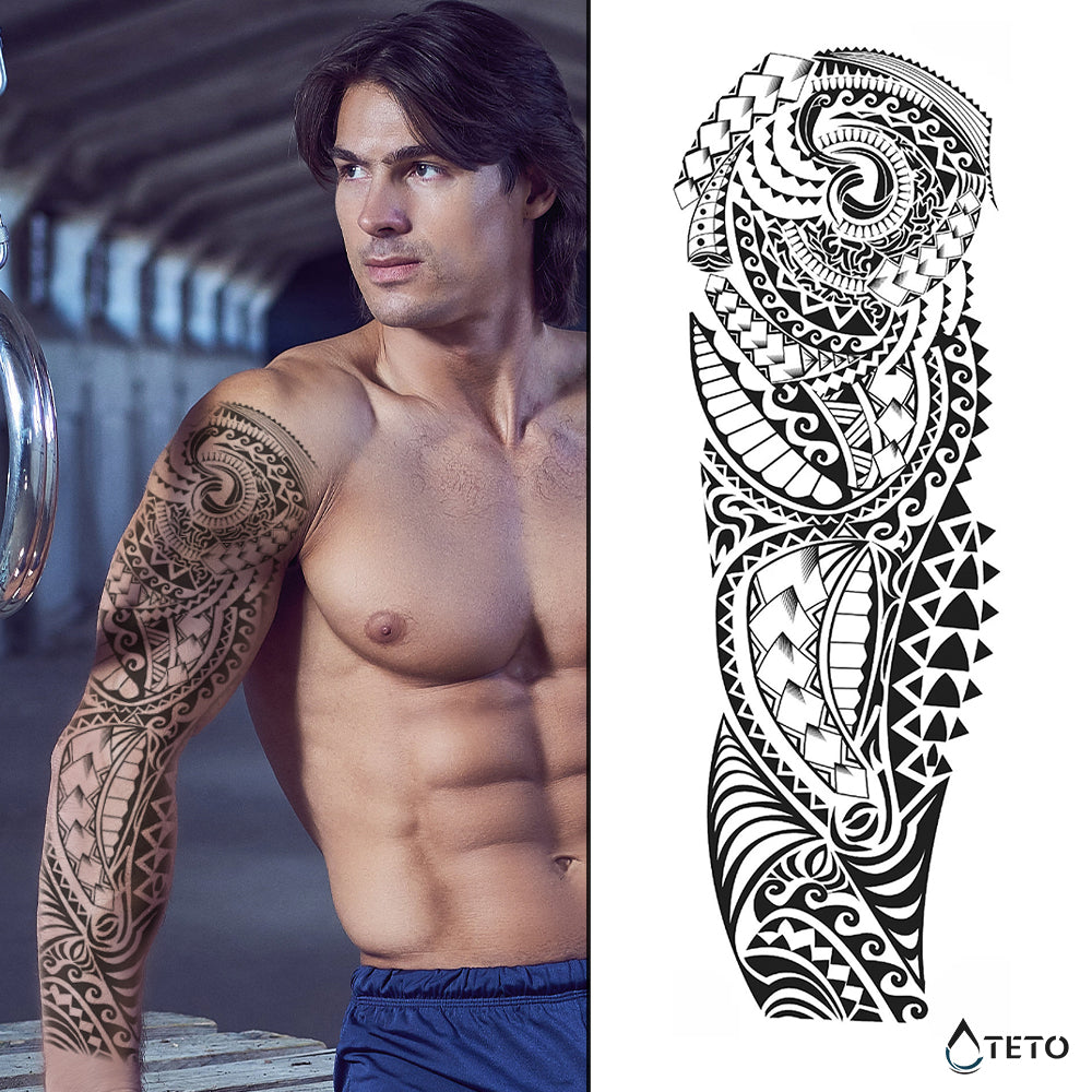 Tribal – Typ B – Semipermanente - TETO Temporäre Tattoos